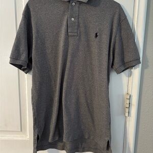 Polo by Ralph Lauren Men's Heather Gray Short-Sleeve Polo